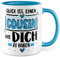 Cousin Tasse mit Spruch Glück ist einen Cousin wie dich zu haben Kaffeetasse Geschenk Geschenkidee Geburtstag Cousins Kaffee-Becher