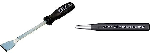 Unbekannt Hazet Flachschaber 824 & 746-1 Körner | achtkantiger Schaft, nach DIN 7250 zertifiziert, Länge: 120 mm, Durchmesser: 4 mm | Körner für Handbetrieb Made In Germany
