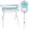 moovkee. Bañera Bebe con Patas 80cm - Banheira Bebe con Soporte - Bañera Plegable Bebé con Termómetro - Bañeras para Bebes Plegables con Cojín de Baño