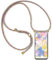 Paekear Handykette Handyhülle für Xiaomi 13T 5G/Xiaomi 13T Pro 5G Hülle, Smartphone Necklace Hülle mit Band - Transparent Schutzhülle Stossfest - Schnur mit Case zum Umhängen in Rainbow