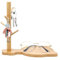 Kitchnexus Porte-clés en bois de noyer pour table d'entrée avec support pour tronc d'arbre pour ranger bracelets, montres, cosmétiques et bijoux