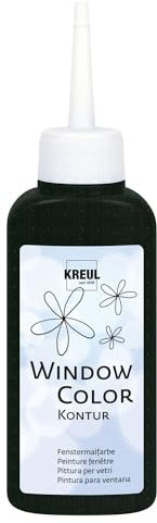 CREATIV DISCOUNT Windowcolor-Konturenfarbe 80ml Schwarz