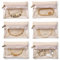 Vlando 2025 Reise Schmucktasche, Schmuckbeutel Klein, Transparente Samtbeutel-Reißverschlusstaschen, Organzasäckchen, Schmuck-Etui für Frauen, Mädchen, Geschenk, 6 Stück