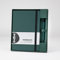 Soulbook Notizbuch mit Kugelschreiber, Geschenkset, A5 dotted Punktraster, 176 Seiten, PU-Hardcover - Cover Forest Green