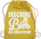 Shirtracer Turnbeutel Rucksack - Karneval & - Taschen - Fasching und Bier das gönn ich mir I - Unisize - Gelb - karnevalsbeutel faschings tasche karnevalstasche karnevals beutel wurfbeutel fassenacht