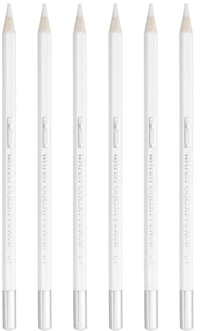 PATIKIL Aquarellstift, 6 Stück wasserlösliche Stifte zum Mischen, Ausmalen, Skizzieren, Malen, Weiß