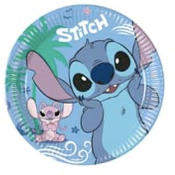 PROCOS Stitch & Angel FSC - Platos de papel de próxima generación (8 unidades, 20 cm)
