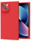 oakxco for iPhone 13 Phone Case Silicone Square Edge, Y2k Rectangle Soft Rubber Gel Cute Phone Case for Women, Girly Aesthetic Trendy Design, Thin Slim Matte TPU Protective Cover, Red