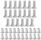 JCUGSBS 20 PCS viti a brugola testa piatta M4 x 6 mm dadi esagonali lunghi con manicotto a testa tonda,Dadi esagonali piatti per il collegamento di mobili, Divano Rilegatura con decorazione in pelle