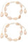 ZGDEIWGF 2 Stück Geflochtene Muschelarmbänder, Verstellbare Armbänder, Stilarmbänder, Strandschmuck, Fußkettchen Im Hawaiianischen Stil, Personalisierte Kreative Armbänder