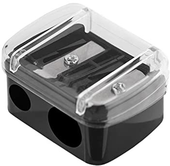 Dual Cosmetic Bleistift Spitzer Einlöcher Bleistiftspitzer Kosmetischer Bleistiftspitzer Dual Spitzer Augen Make -up Bleistiftspitzer für Schüler Künstlerschule, Bleistiftspitzer