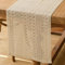 Tischläufer Boho Deko Weiß Makramee Tisch Läufer Frühling Beige Gehäkelte Spitze Tischläufer Schmal Vintage Creme Table Runner Kurz Hochzeit Party Tischdeko Outdoor 30x180 cm
