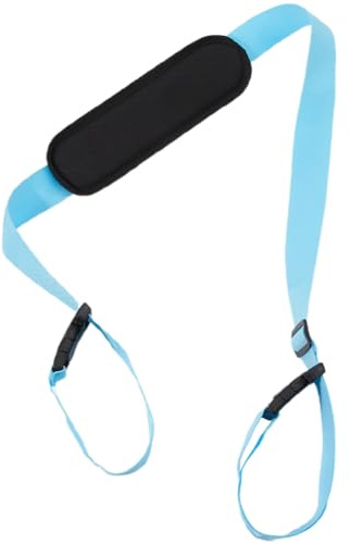 GORGECRAFT 100-189cm Scooter Tragegurt Stuhl-Tragegurt Verstellbar Rutschfeste Schultergurte Ersatz Universell Für Faltbare Fahrräder Roller Camping Rucksackreisen Picknicks Im Freien Hellblau