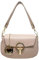 Borsa Clutch Borsetta con Tracolla da Donna Borsa Elegante in Pelle (Cipria)
