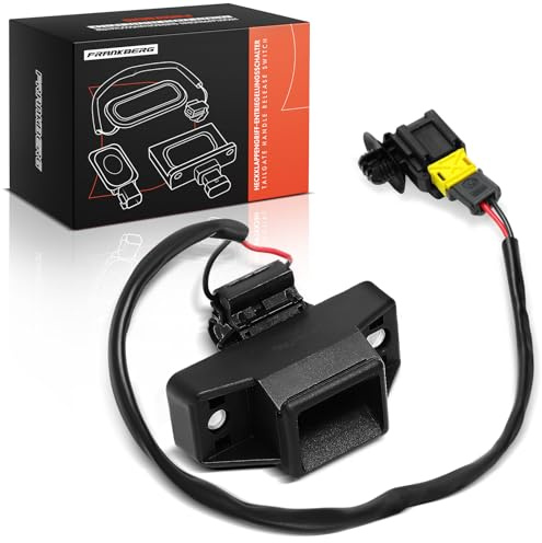 Frankberg Manilla del portón trasero Interruptor Cerradura de la puerta Compuerta trasera 2 Polos Compatible con Clio II BB CB Replace# 8200078950