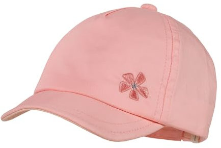maximo Baby Girl-Cap Blume Stickerei, Flexibles Dach, Klettverschluß