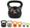 Phoenix Fitness RY973 Vinyl Kettlebell - Heavy Weight Kettle Bell for Strength and Cardio Training, Black, 20KG