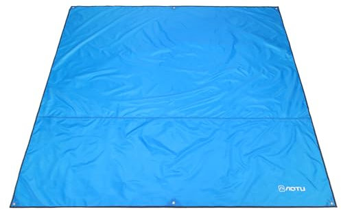 Azarxis wasserdichte Zeltplane,Tarp für Hängematte, Zeltteppich Vorzeltteppich Vorzeltboden für Ourdoor Camping Sandstrand (Blau, M - 1.8x2.2m)