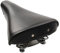 TentHome Sattel Classic Vintage Fahrradsattel Fahrradsitz Stahlgestell Schraubenfeder Niete (Schwarz)