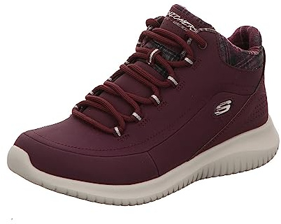 Skechers Ultra Flex 12918-BURG, Damen Hohe Sneaker, Rot (Burgundy 12918-BURG), 37 EU (4 UK)