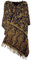 GURU SHOP Weicher Pashmina Schal/Stola mit Paisley Muster - Braun, Herren/Damen, Synthetisch