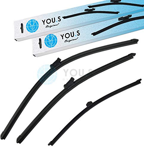 YOU.S SCHEIBENWISCHER SET VORNE + HINTEN 600 + 500 + 330 mm (3 Stück)