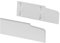 White UPVC Pair Window and Door Cill End Caps fits 85mm Eurocell Stub Sills