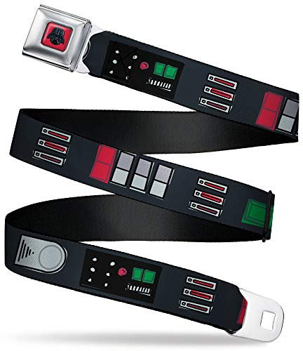 Buckle-Down Gürtelschnalle Star Wars Darth Vader Utility Belt Bounding3 Schwarz Grau Rot 61 bis 96,5 cm, Mehrfarbig, REGULAR - 1.5 WIDE - 24-38 LONG
