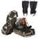Ramponi Da Ghiaccio Neve Con Ghette Impermeabili Omaggio Universali 19 Denti Per Scarponi Scarpe Antiscivolo Montagna Acciaio Inox Trekking Trail Running Ramponcini Boscaiolo Leggeri(Large (L))