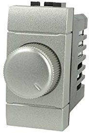 Regolatore Dimmer A Manopola 220V, Compatibile Con Bticino Living Light (Grigio)