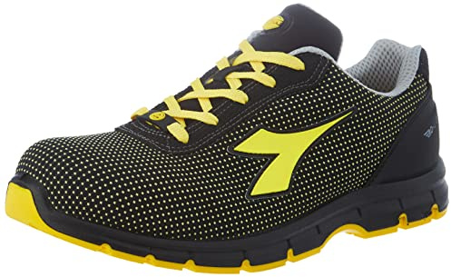 Diadora Herren Run Atom Low S3 SRC ESD, C0401 Schwarz Gelb Utility, 37 EU