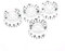 Dopro 4pcs USA(Imperial) LP Guitar Speed Dial Knobs 24 Fine Splines Control Knobs for USA Les Paul/CTS Pots Clear