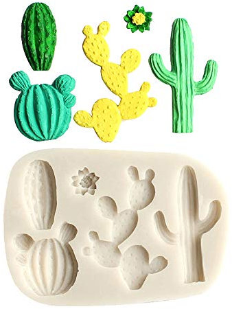 Nifocc Moule en silicone pour cactus Fondant Chocolat Bonbons Moule Cupcake Décoration Outil pour DIY Gâteau Décoration Argile polymère