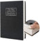 Boîte de rangement sûre de livre de détournement de papier réel, coffre-fort secret de dictionnaire avec serrure de code/clé, coffre-fort caché de livre de flip (Code du dictionnaire noir)