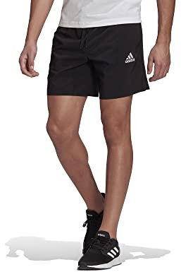 adidas Herren Aeroready Essentials Chelsea Small Logo Kurze Hose, Schwarz-weiss, L EU
