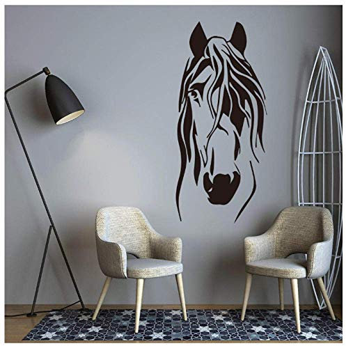 Cartoon Lustige Pferd Vinyl Wandaufkleber Dekor Für Wohnzimmer Schlafzimmer Kinderzimmer Dekoration Abnehmbare Wandtattoos Wandbild Tapete 30X66Cm