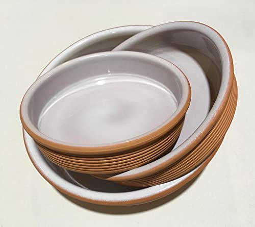 ArtCook - Lote de 3 Cazuelas de Cerámica, 25-28-32 cm, Natural