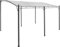 Primaster Anbaupavillon Pergola weiß Pavillon Vordach Sonnenschutz Terrassenpavi