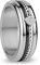 BERING Austauschbar Ringkombination für Damen in Silber & Schwarz mit einzigartigem Twist- & Change System, Rhine
