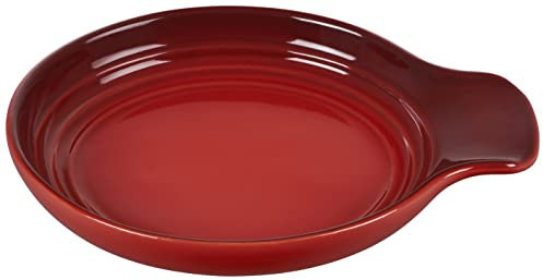 Le Creuset Signature Stoneware Spoon Rest, 6 Inches, Cerise