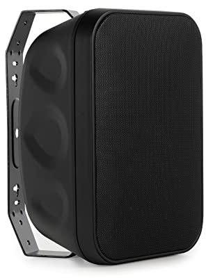 McGrey OLS-5251BK Outdoor-Lautsprecher - Zwei-Wege-System - IP56 - Für Restaurant, Biergarten, Terrasse und Garten - 5,25 Woofer und 1 Hochtöner - 50 Watt - Für 70/100V-Betrieb geeignet - Schwarz