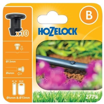 Hozelock Blanking Plugs 4mm and 13mm (10 pack)
