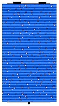 Saugnapfes Rollo Plissee Fensterrollo,Verdunkelungsrollo,Ohne Bohren Faltrollo,Dachfenster Rollo,Temporärer Tragbarer Jalousie,Auto-Sichtschutz Sonnenschutz-Isolierfolie (W46xL115cm(18x45in))