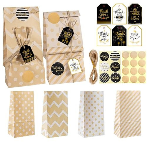 Adventskalender zum Befüllen, 24 bedruckte Geschenktüten zum Selber Basteln, DIY Weihnachtskalender Papiertüten zum selbst füllen, Kraftpapiertüten Advents Tüten Selbstbefüllen für Erwachsene & Kinder
