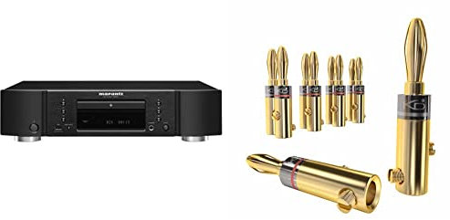 Marantz CD 6007 Nero & KabelDirekt – Spine a banana – 5 coppie