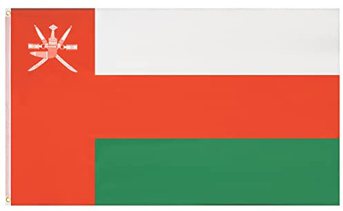 MUWO Flagge Nations Together 90 x 150 cm Nationalmanschaften, doppelseitige Gartenflagge, wetterfeste Fanflagge, Fußballflagge Polyester Länderfagge Deutschland mit Ösen (Oman)