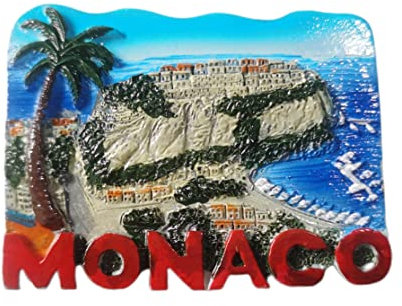 3D-Monaco-Kühlschrankmagnet, Souvenir-Geschenk, Kunstharz, handgefertigt, Monaco-Kühlschrankmagnet, für Zuhause und Küche, Dekoration