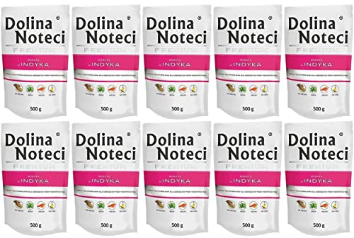 Dolina Noteci Premium Nassfutter für Hunde Reich an Turkey Glutenfrei 10x 500g
