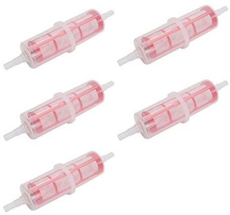 Filtro Carburante 5 Pezzi Adatto per Carrello Elevatore Hgv 8 Mm 0,3 Pollici o 10 Mm 0,4 Pollici Tubo Flessibile, Filtro Carburante
