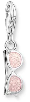THOMAS SABO Charm-Anhänger Sonnenbrille mit Steinen Silber recycletes 925 Sterlingsilber 2027-041-9